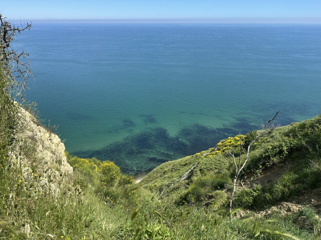 Coastal trail in Italy with a clear view of the sea — symbolizing the calm and clarity that come from rewiring the mind.